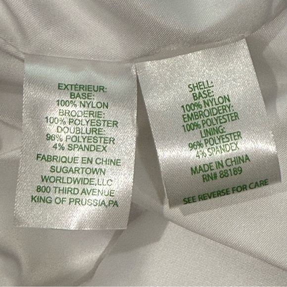 Lilly Pulitzer Mila Women’s Size 14 Lace Shift White Butterfly Garden 3D NWT - Picture 12 of 13